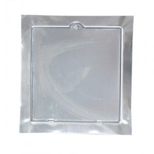 Lot de 5 trappes de ramonage en fonte - zingu&eacute; blanc - 21 x 20 mm TORBEL