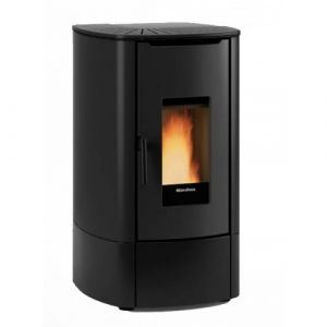 Poêle à granulés étanche ventilé - 7 kw-N - Angy Top Noir LA NORDICA EXTRAFLAME