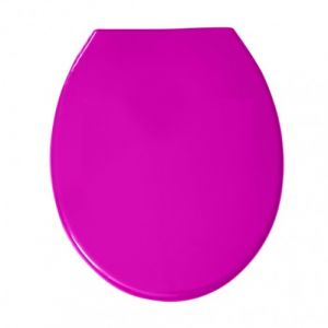 Abattant WC - Polypropylène - Charnières PS - Rose MSV