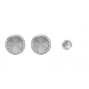 Poignées cuvettes pour porte à galandage - rondes - série EPD3 0S - inox satiné KARCHER DESIGN