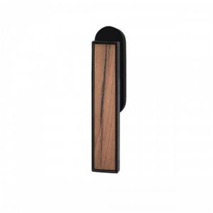 Poignée de fenêtre Torino F534Y -verrouillable avec clé -noir et bois KARCHER DESIGN