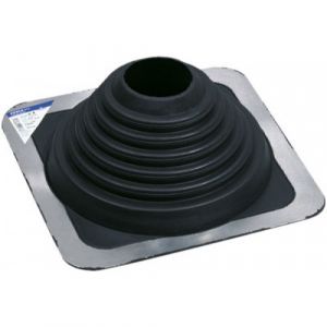 Pipeco noir embase carr&eacute;e - diam&egrave;tre 125 &agrave; 230 mm TEN