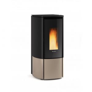 Po&ecirc;le &agrave; granul&eacute;s &eacute;tanche - 11 kW- r&eacute;servoir 20 kg - taupe - Katia 11 LA NORDICA EXTRAFLAME