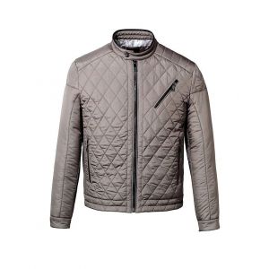 IZAC - Blouson matelass&eacute; taupe