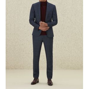 IZAC - Veste ville Prince de Galles bleu ''Eclatant''