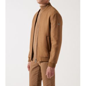 IZAC - Blouson en laine teddy camel MOSCOU