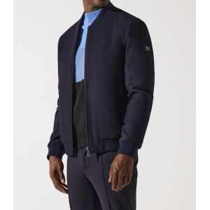 IZAC - Blouson en laine teddy marine MOSCOU