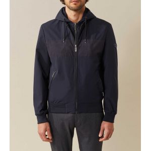 IZAC - Blouson a capuche marine ''Khan''