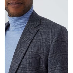 IZAC - Veste ville Prince de Galles bleu ''&Eacute;g&eacute;rie''