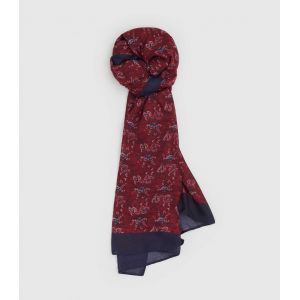 IZAC - Echarpe bordeaux  ''Octave''