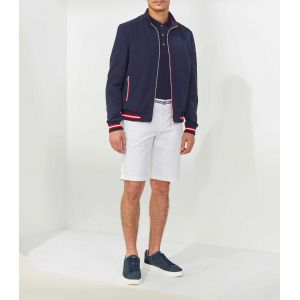 IZAC - Blouson d&eacute;perlant marine ''Cable''