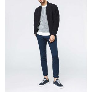 IZAC - Blouson cuir marine ''Imanie''