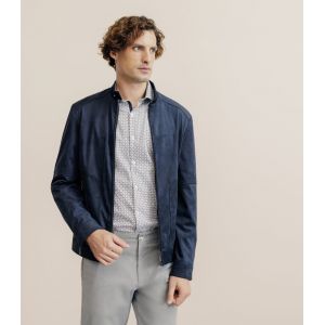 IZAC - Blouson en suédine marine