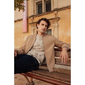 IZAC - Blouson col teddy beige