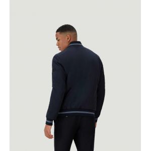 IZAC - Blouson teddy bimati&egrave;re chic marine ''Time''