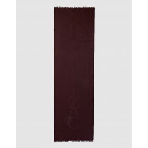 IZAC - &Eacute;charpe jacquard bordeaux