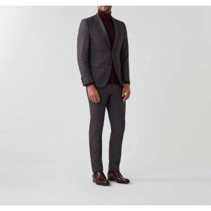 IZAC - Veste ville Prince de Galles marron ''Visuel''