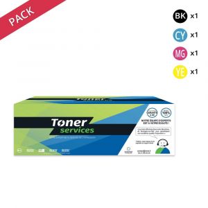 Pack de 4 toners compatible Xerox WC7425 Noir et couleurs