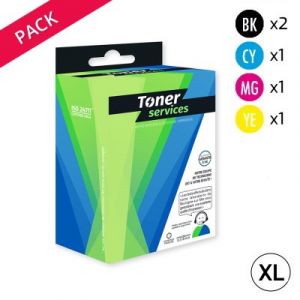Compatible Brother LC900VALBP Pack 5 Cartouches Noires et couleurs XL
