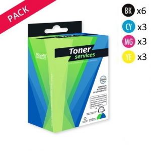 Compatible Canon PGI5/CLI8 Pack 15 cartouches Noirs/Couleurs (0620B027)