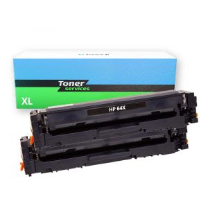 Pack de 2 toners compatible HP 64X Noir - CC364X