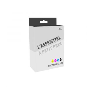 Pack de 12 cartouches d'encre compatibles Brother LC223 Noir et couleurs