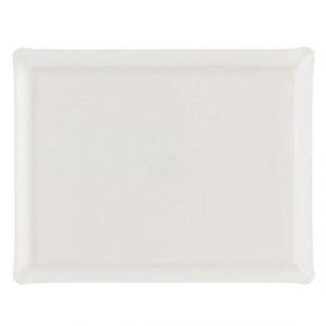 Plateau Acrylique 37 x 28 cm Lin Blanc