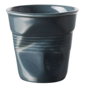 Gobelet froiss&eacute; espresso 8cl Graphite