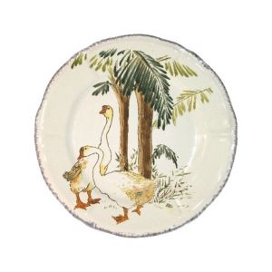 Assiette Dessert 23.2 cm Cygnes GRANDS OISEAUX