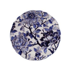 Assiette Dessert 22.4 cm Pivoines Bleues PIVOINES BLEUES