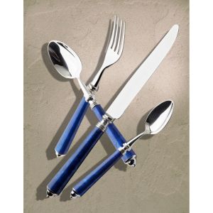 Cuillère à café SEVILLE BLEU ROI Haut Forgé Inox
