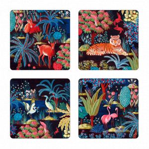 coffret 4 dessous de verre jardin du palais