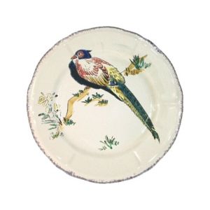 Assiette Dessert 23.2 cm Faisan Amherst GRANDS OISEAUX