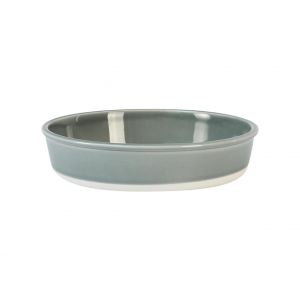 Assiette Creuse Gris Oxyde Cantine 20 cm