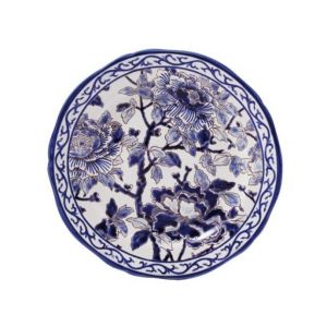 Assiette Plate 27.4 cm Pivoines Bleues PIVOINES BLEUES