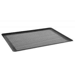 Plaque pâtissière rectangulaire en aluminium de 2 mm à perforatio...