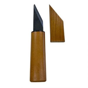 Couteau cutter Kiridashi Haiku manche & capuchon bois