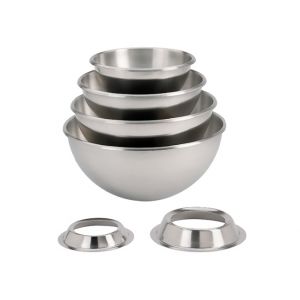 Bassine 1/2 spherique inox 2.1 litres ø 20cm
