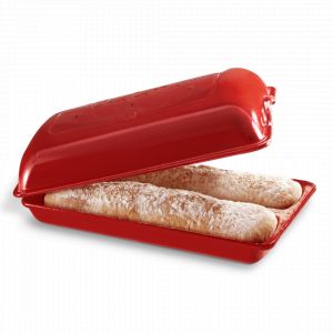 Moule Ciabatta en c&eacute;ramique39x23 cm Rouge Grand Cru