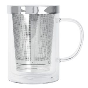 Tasse a the double paroi 0,4 l Verbena avec infuseur - filtre dév...