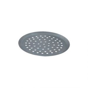 Tourtière ronde basse en aluminium à perforations de 10mm ø 28 cm