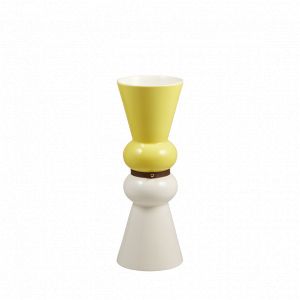coffret 1 vase siam mm kaolin jaune