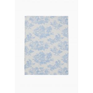Torchon imprimé toile de Jouy, 50x70cm 100% coton recyclé