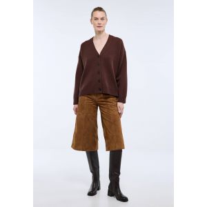 Jupe culotte en cuir de ch&egrave;vre