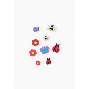 9 stickers insectes en mousse