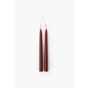 Lot de 2 bougies flambeaux, H25cm