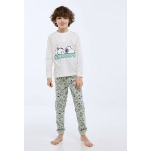 Pyjama manches longues SNOOPY en coton BIO GOTS