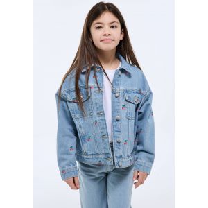 Veste brod&eacute;e en jean