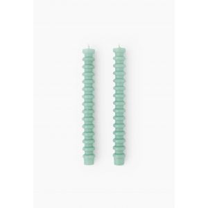 Lot de 2 bougies flambeaux, 20cm, en cire