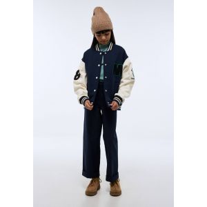 Veste teddy brodée en molleton